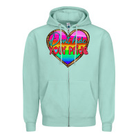 Seafoam dont hide your pride Zipper Hoodie - HRA Design Shop