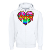 White dont hide your pride Zipper Hoodie - HRA Design Shop