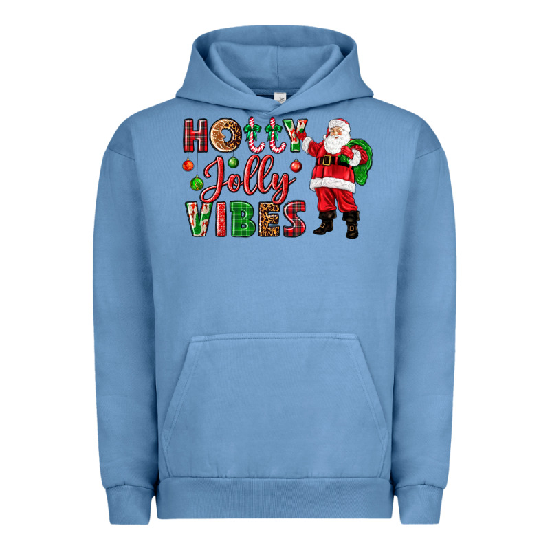 Holly Jolly Vibes Christmas With Santa Urban Hoodie by NancyCooperArtShop | Teevron