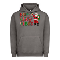Pigment Tornado Holly Jolly vibes Christmas with Santa Urban Hoodie - NancyCooperArtShop