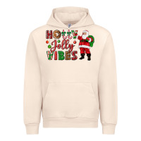 Sandshell Holly Jolly vibes Christmas with Santa Urban Hoodie - NancyCooperArtShop