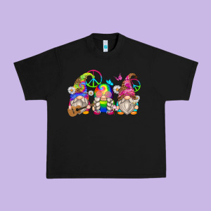 Hippie Gnomes Urban Heavy Tee Designed By Zillion Design Studio