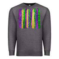 Charcoal Heather mardi gras brushstrokes Premium Sweatshirt - AdoDesignShop