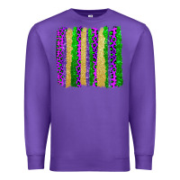 Purple mardi gras brushstrokes Premium Sweatshirt - AdoDesignShop