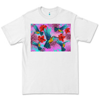 White Flower Hummingbird Premium Tee - Artiststas