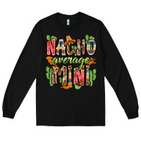 Black nacho average mini Long Sleeve Tee - Zillion Design Studio