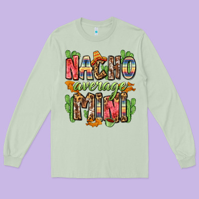Nacho Average Mini Long Sleeve Tee Designed By Zillion Design Studio