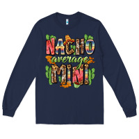 Navy nacho average mini Long Sleeve Tee - Zillion Design Studio