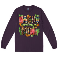 Plum nacho average mini Long Sleeve Tee - Zillion Design Studio