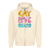 Sandshell gay love queer Zipper Hoodie - HRA Design Shop