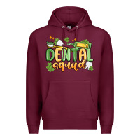 Burgundy dental squad Premium Hoodie - MaliasSmallBusiness