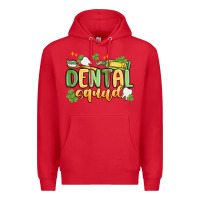 Red dental squad Premium Hoodie - MaliasSmallBusiness