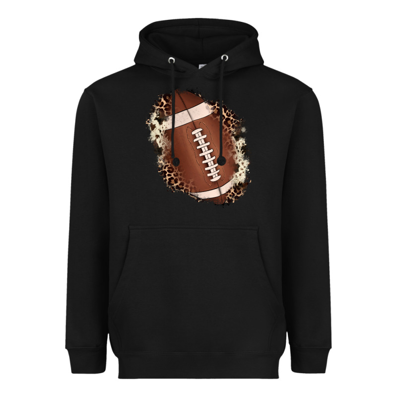 Football Cowhide Leopard Patch Heavyweight Hoodie by JahusDesignShop | Teevron