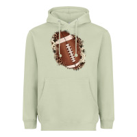 Matcha football cowhide leopard patch Heavyweight Hoodie - JahusDesignShop