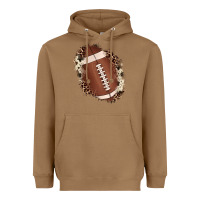 Toasted Coconut football cowhide leopard patch Heavyweight Hoodie - JahusDesignShop