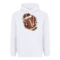 White football cowhide leopard patch Heavyweight Hoodie - JahusDesignShop