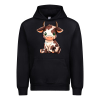 Black Baby Brown Cow Urban Hoodie - MaliasSmallBusiness