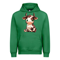 Emerald Baby Brown Cow Urban Hoodie - MaliasSmallBusiness