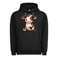 Pigment Black Baby Brown Cow Urban Hoodie - MaliasSmallBusiness