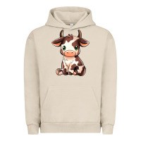 Pigment French Oak Baby Brown Cow Urban Hoodie - MaliasSmallBusiness