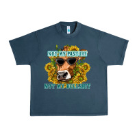 Midnight Navy not my pasture not my bullshit Urban Heavy Tee - texasbilliewilder