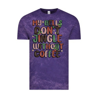 Cloud Purple my bells don't jingle without coffee Vintage Tee - MaliasSmallBusiness