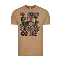 Vintage Coffee my bells don't jingle without coffee Vintage Tee - MaliasSmallBusiness