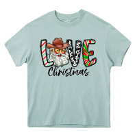 Arona Love Christmas Santa Heavy Core Tee - CowhideDigitalArt
