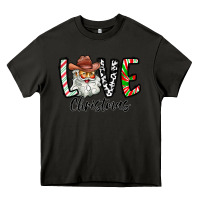Asphalt Love Christmas Santa Heavy Core Tee - CowhideDigitalArt