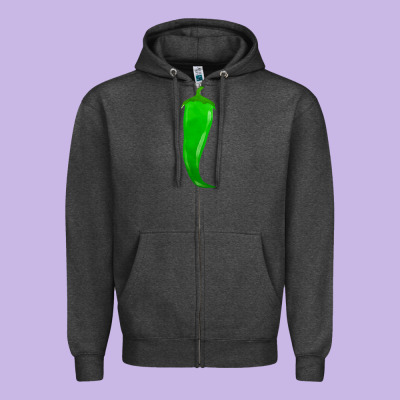 Ananemi Chilli Pepper Fa Element Zipper Hoodie Designed By Fadigitalartstudio