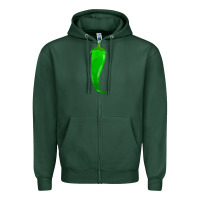 Sports Green ananemi chilli pepper fa element Zipper Hoodie - FaDigitalArtStudio