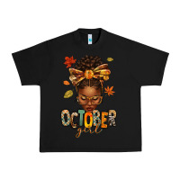 Black october girl afro woman fall Urban Heavy Tee - texasbilliewilder