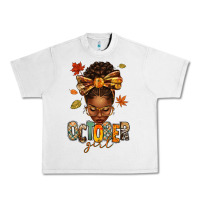 Lunar Rock october girl afro woman fall Urban Heavy Tee - texasbilliewilder