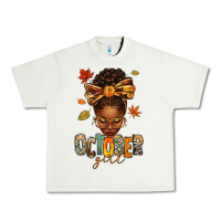 Pistachio october girl afro woman fall Urban Heavy Tee - texasbilliewilder