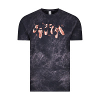 Cloud Black ballerina ballet shoes Vintage Tee - MaliasSmallBusiness