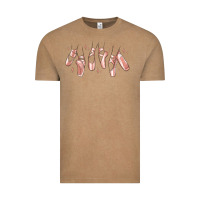 Vintage Coffee ballerina ballet shoes Vintage Tee - MaliasSmallBusiness