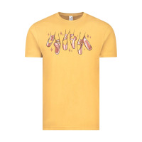Vintage Mustard ballerina ballet shoes Vintage Tee - MaliasSmallBusiness