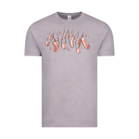 Vintage Zinc ballerina ballet shoes Vintage Tee - MaliasSmallBusiness