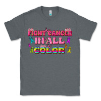 Charcoal Heather Fight Cancer In All Color Classic Tee - texasbilliewilder
