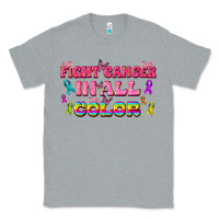 Heather Grey Fight Cancer In All Color Classic Tee - texasbilliewilder