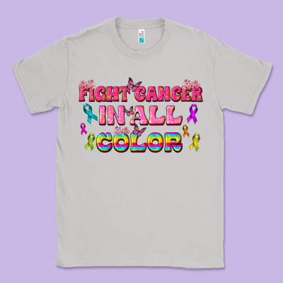 Fight Cancer In All Color Classic Tee Designed By Texasbilliewilder