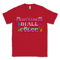 Red Fight Cancer In All Color Classic Tee - texasbilliewilder
