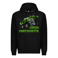 Black ready to crush kindergarten Premium Hoodie - MaliasSmallBusiness