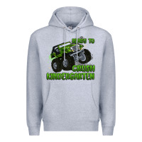 Heather Grey ready to crush kindergarten Premium Hoodie - MaliasSmallBusiness
