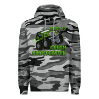 Slate Camo ready to crush kindergarten Premium Hoodie - MaliasSmallBusiness