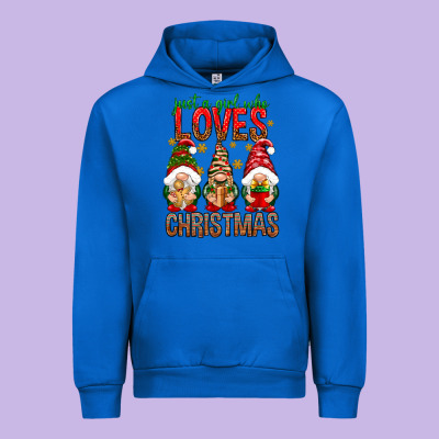 Just A Girl Who Loves Christmas Urban Hoodie Designed By Nancycooperartshop