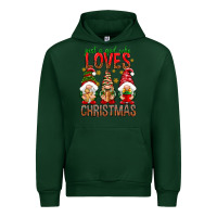 Forest Green Just a girl who loves Christmas Urban Hoodie - NancyCooperArtShop
