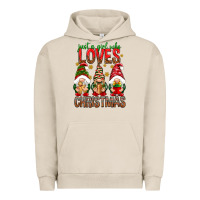 Pigment French Oak Just a girl who loves Christmas Urban Hoodie - NancyCooperArtShop
