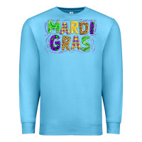 Ocean Blue mardi gras Premium Sweatshirt - AdoDesignShop
