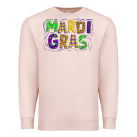 Pale Pink mardi gras Premium Sweatshirt - AdoDesignShop